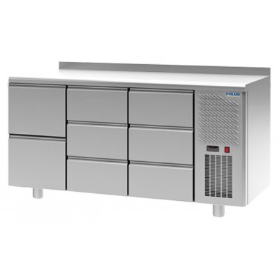 Стол холодильный POLAIR TM3-233-G с бортом