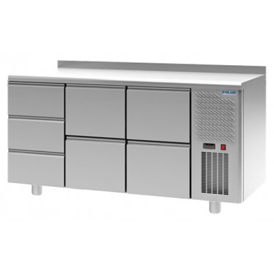 Стол холодильный POLAIR TM3-322-G с бортом
