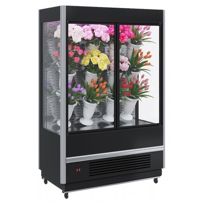 Горка холодильная для цветов Carboma FC 20-08 VM 1,0-1 Standard FLORA (фронт X7, распашные двери)