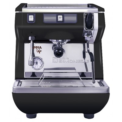 Кофемашина Nuova Simonelli Appia Life 1Gr S черная, высокая группа, полуавтомат