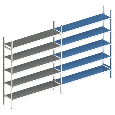 Стеллаж модульный линейный дополнительный POLAIR LOAD.ME INOX 18AL.5IN50.16Е