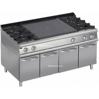 Плита со сплошной поверхностью газовая Apach Chef Line LRSTG167R4CS