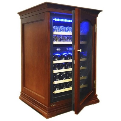 Отдельностоящий винный шкаф 22-50 бутылок Cold Vine C34-KBF2 (W-cherry)