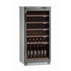 Отдельностоящий винный шкаф 51-100 бутылок Pozis ШВ-52L серибристый