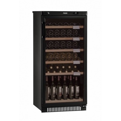 Отдельностоящий винный шкаф 51-100 бутылок Pozis ШВ-52L черный